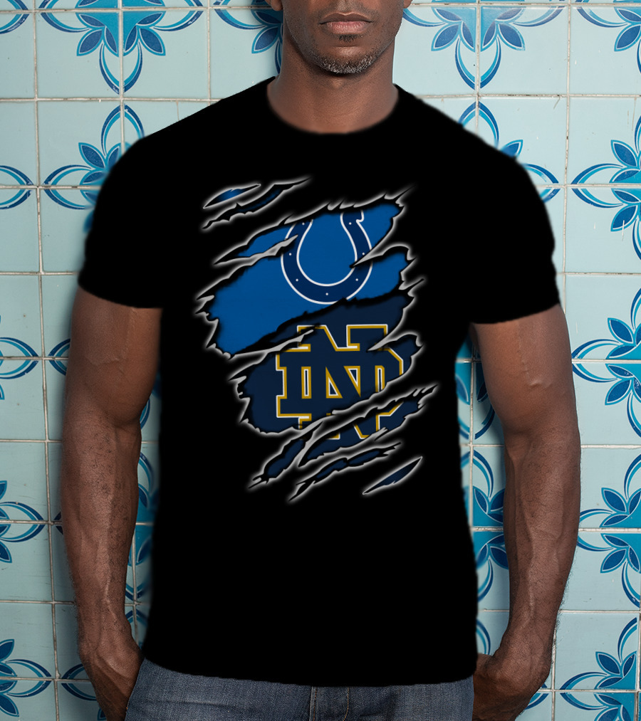 Colts Notre Dame Logo Mashup T-Shirt