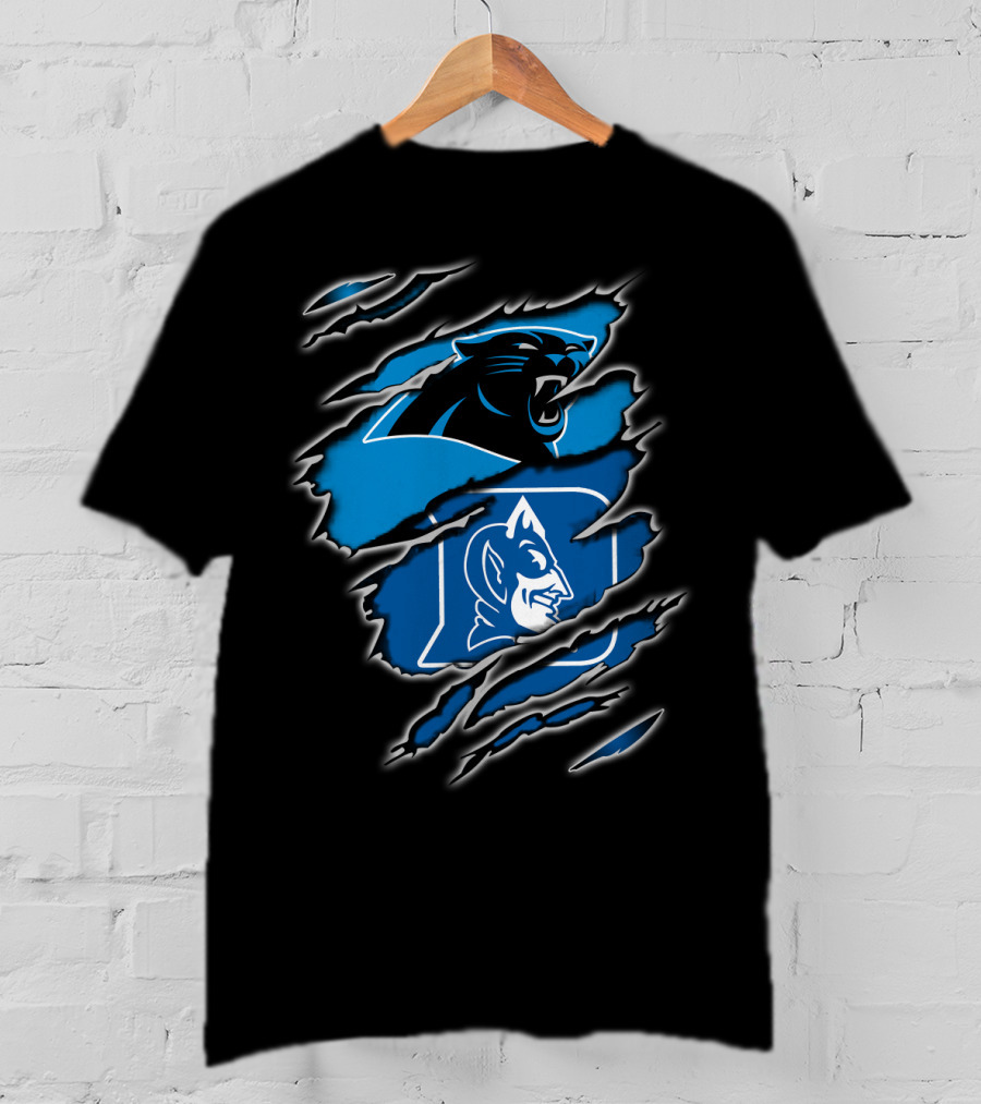 Panthers Duke Collaboration Ripped Blue T-Shirt