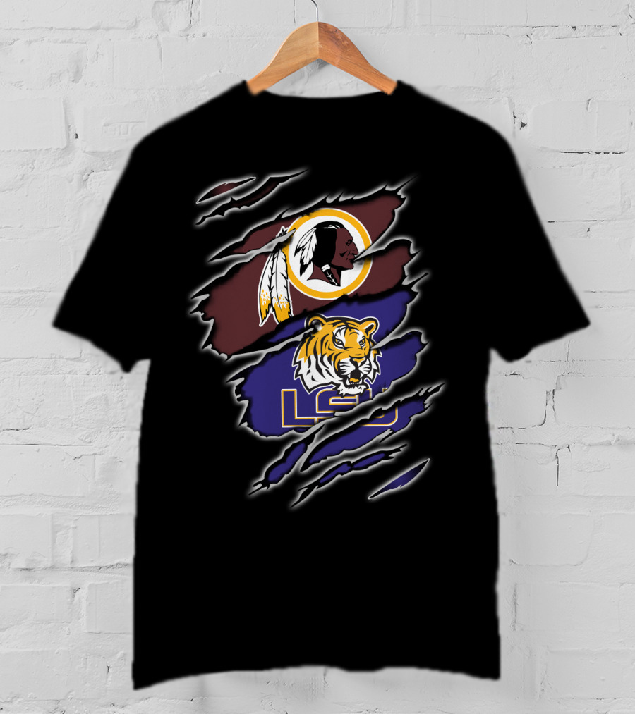 Redskins Logo Lsu Tigers T-Shirt
