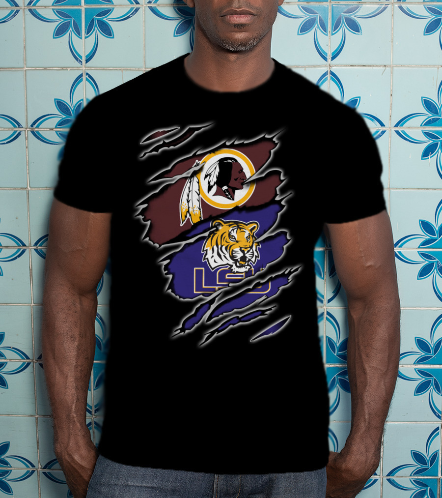 Redskins Logo Lsu Tigers T-Shirt