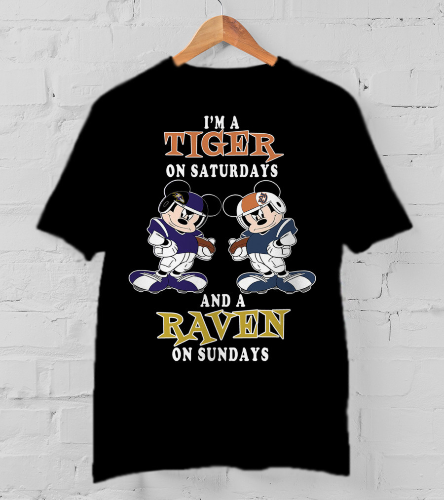 I'm A Tiger On Saturdays And A Raven On Sundays T-Shirt