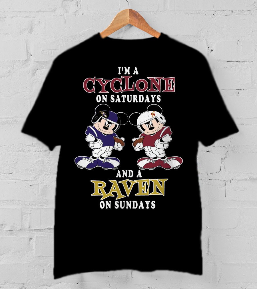 I'm A Cyclone On Saturdays And A Raven On Sundays T-Shirt