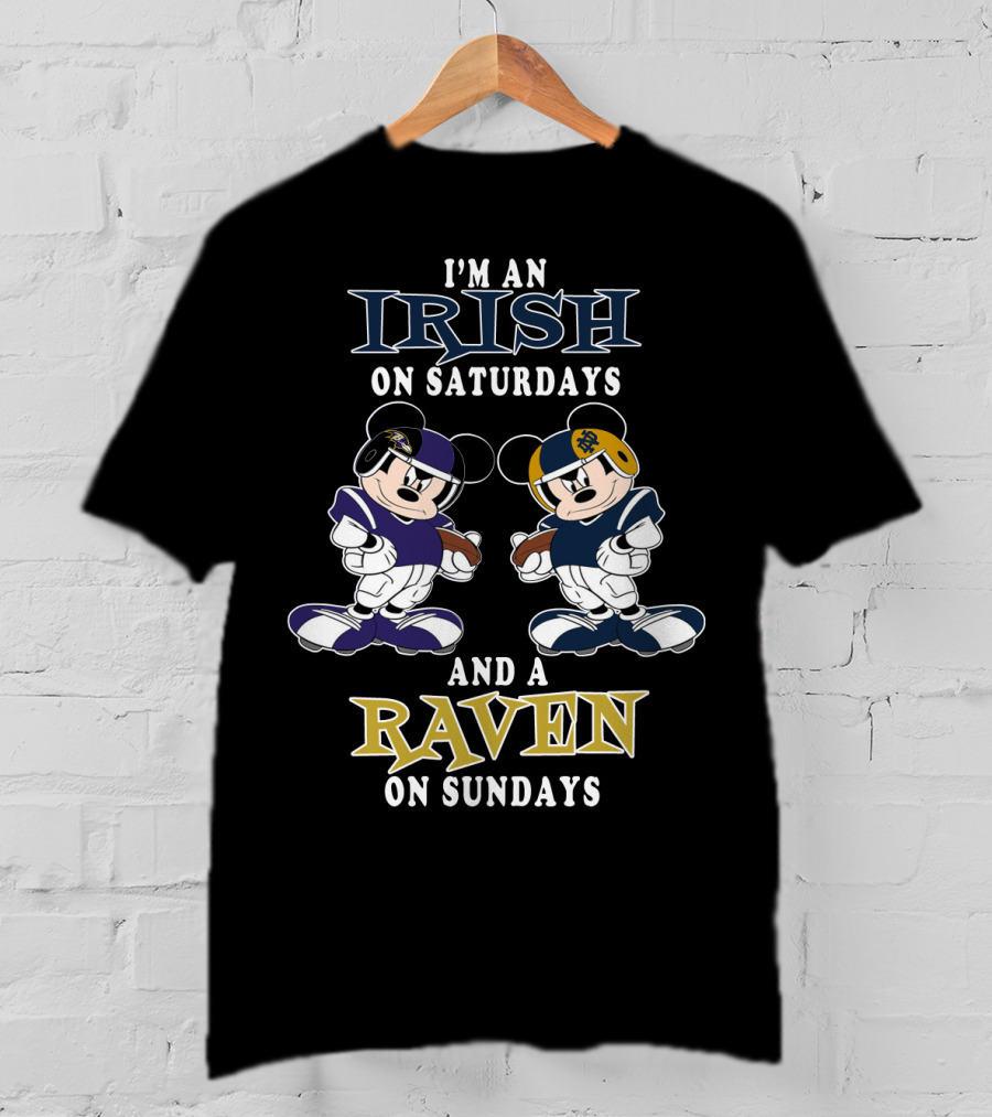 I'm An Irish On Saturdays And A Raven On Sundays T-Shirt