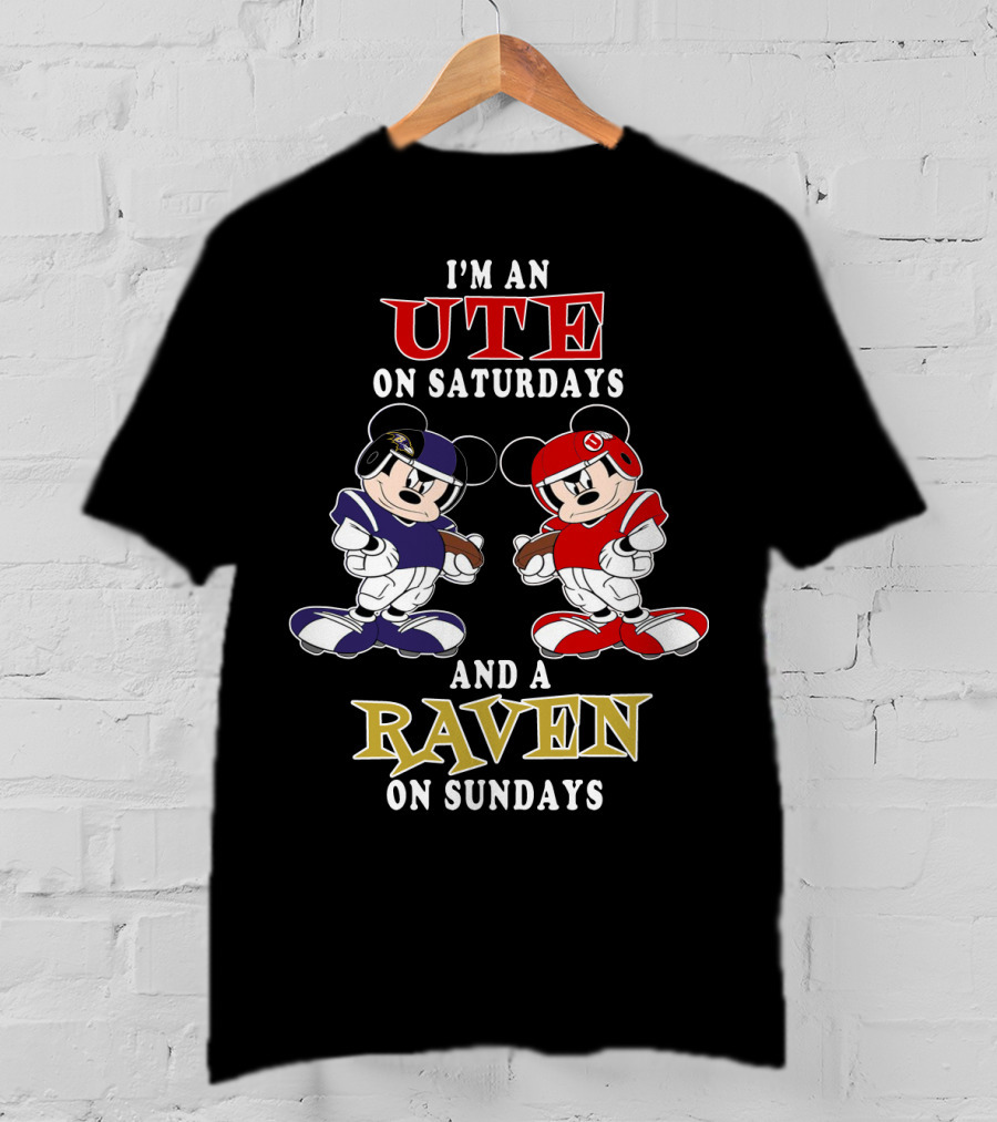 I'm An Ute On Saturdays And A Raven On Sundays T-Shirt
