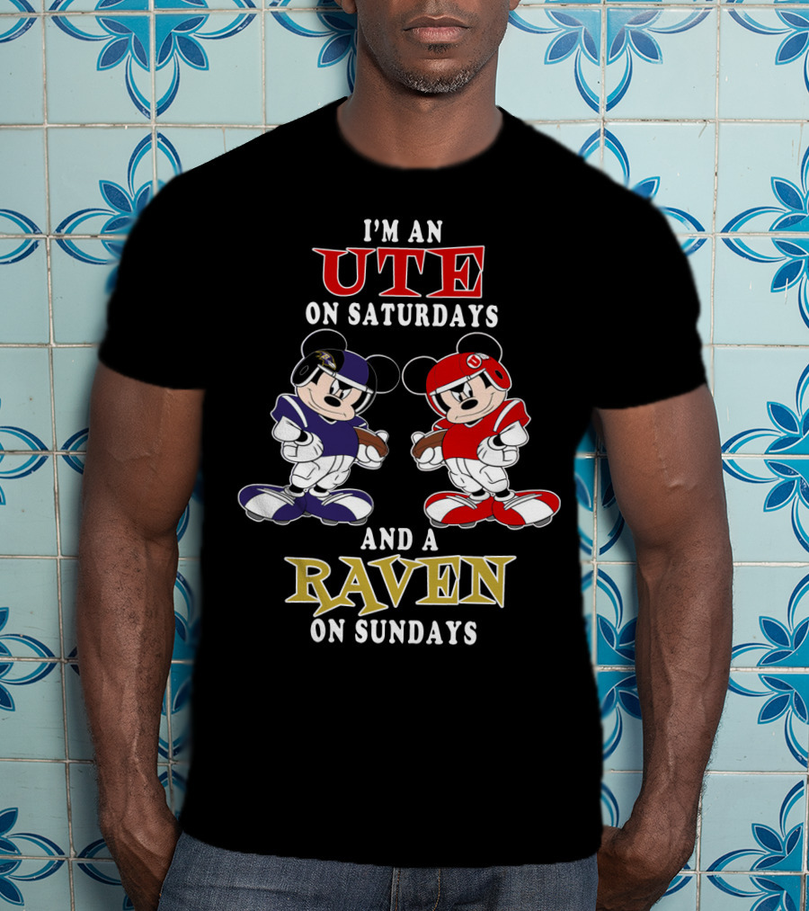 I'm An Ute On Saturdays And A Raven On Sundays T-Shirt