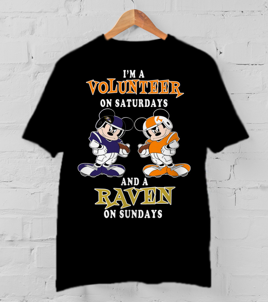 I'm A Volunteer On Saturdays And A Raven On Sundays T-Shirt
