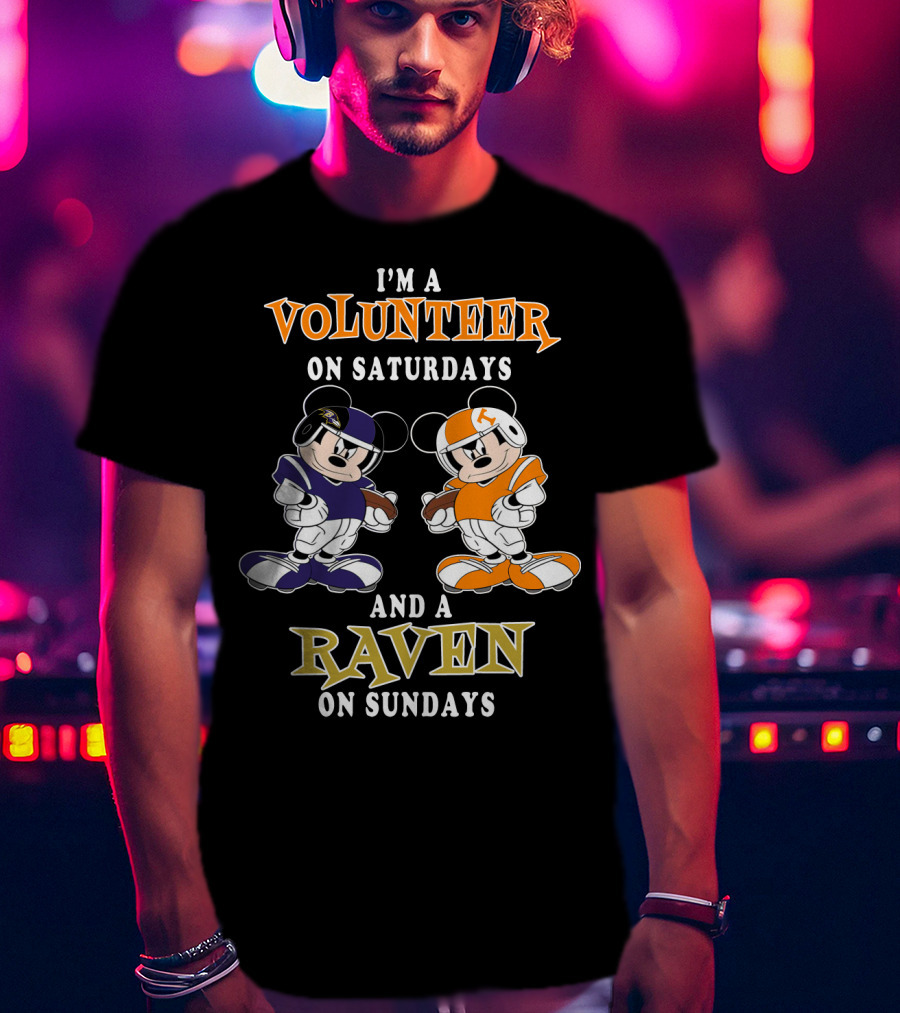 I'm A Volunteer On Saturdays And A Raven On Sundays T-Shirt
