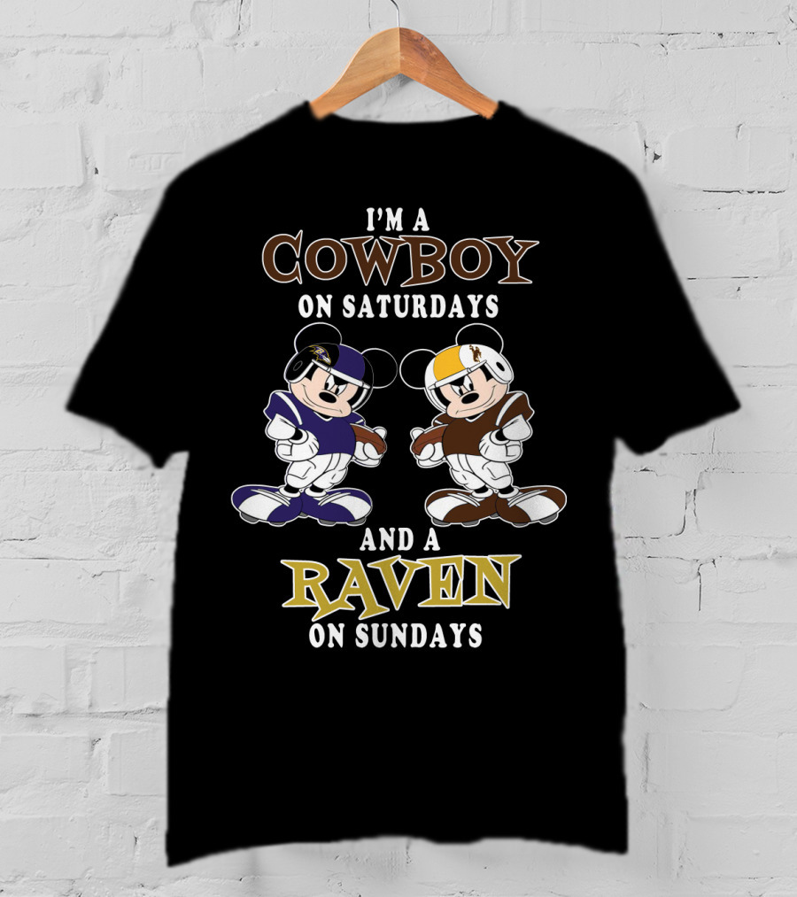 I'm A Cowboy On Saturdays And A Raven On Sundays T-Shirt