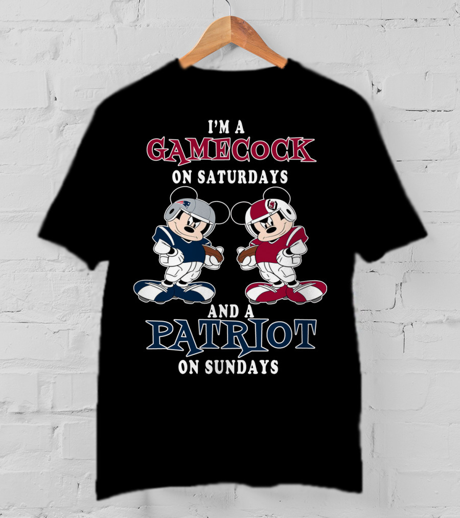I'm A Gamecock On Saturdays And A Patriot On Sundays T-Shirt