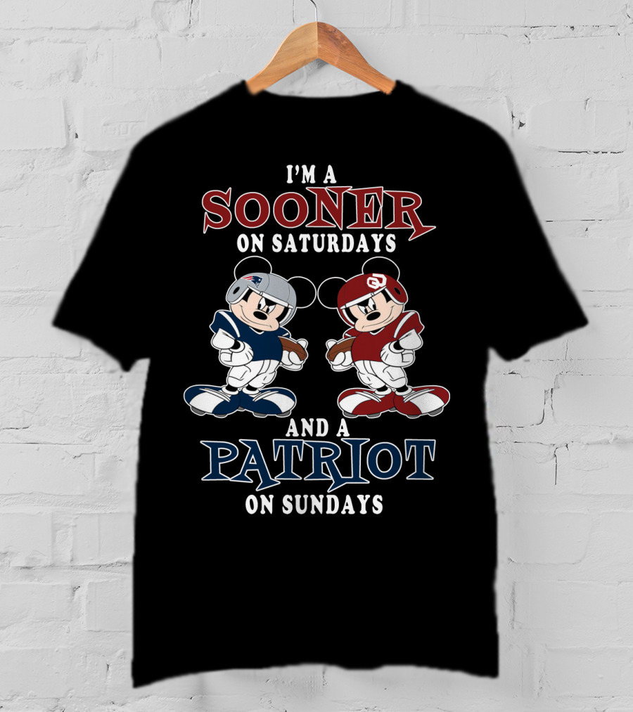 I'm A Sooner On Saturdays And A Patriot On Sundays T-Shirt