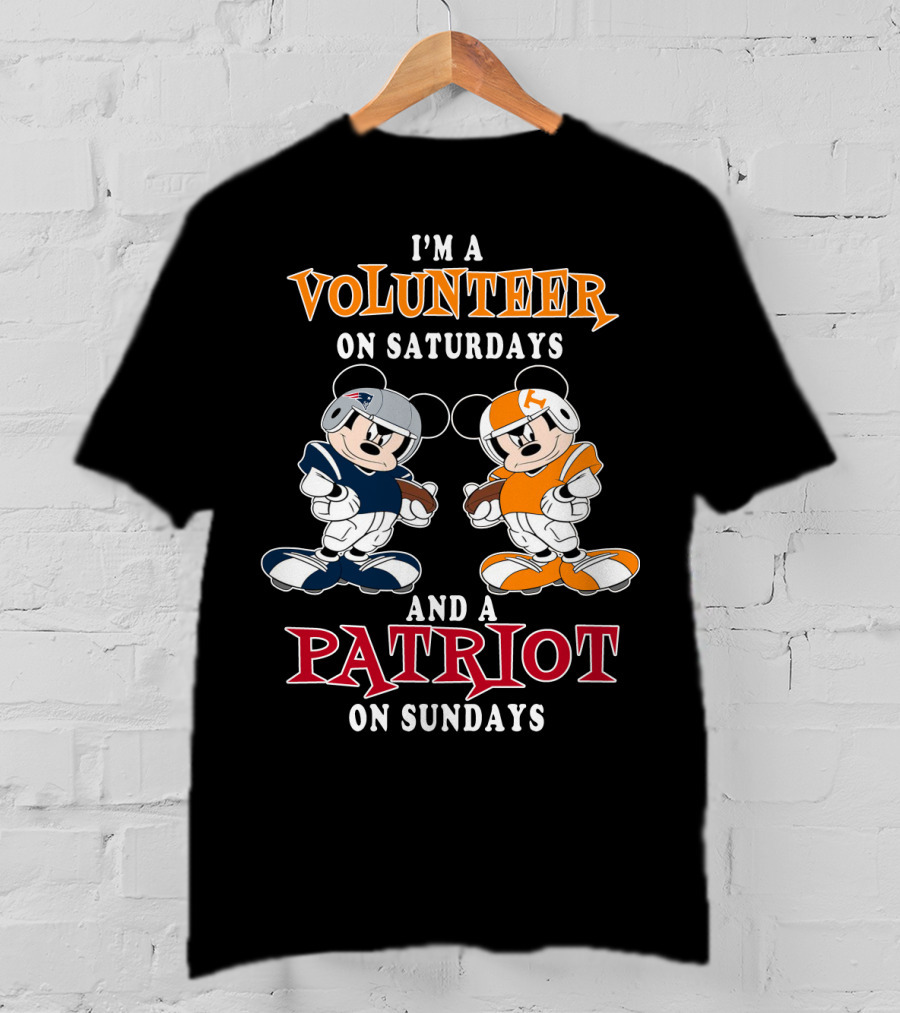 I'm A Volunteer On Saturdays And A Patriot On Sundays T-Shirt