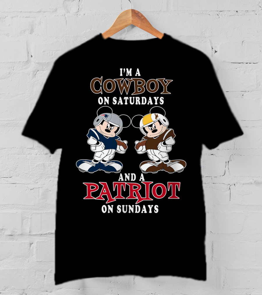 I'm A Cowboy On Saturdays And A Patriot On Sundays T-Shirt