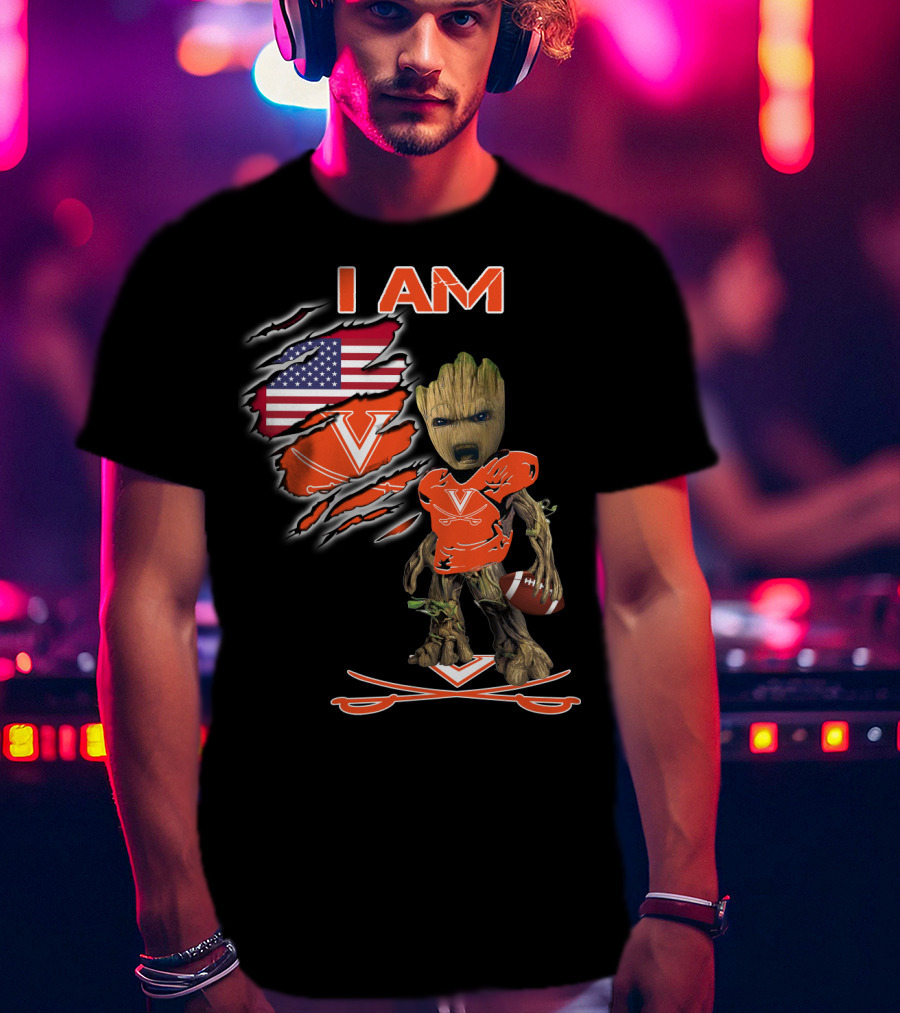 I Am Virginia Cavaliers Football Groot Fan T-Shirt