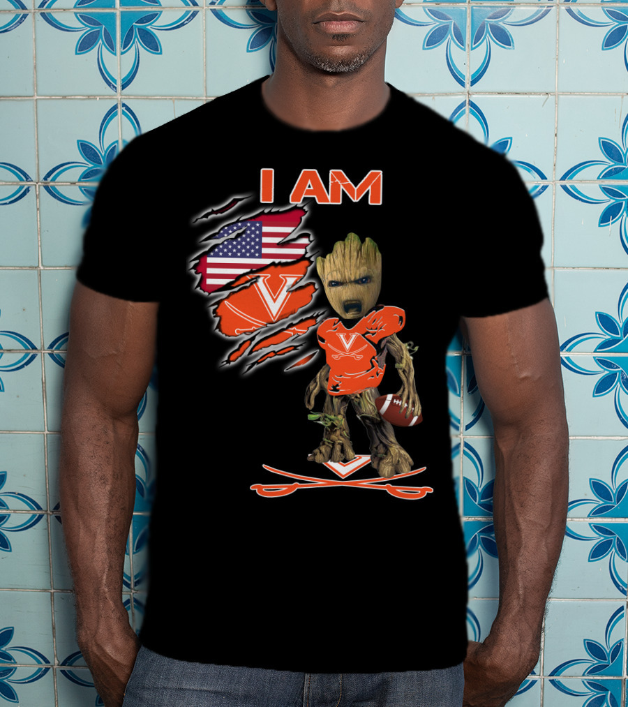 I Am Virginia Cavaliers Football Groot Fan T-Shirt