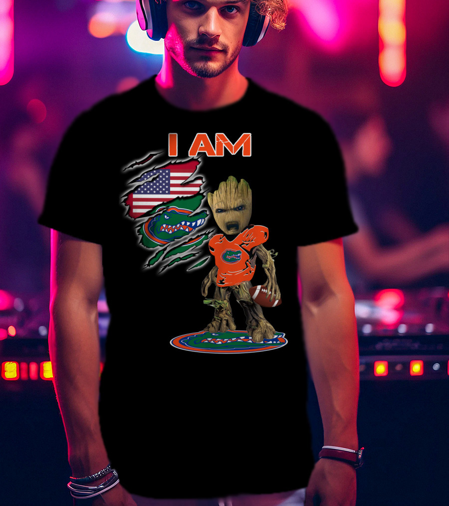 I Am Florida Gators American Football Groot Fan T-Shirt
