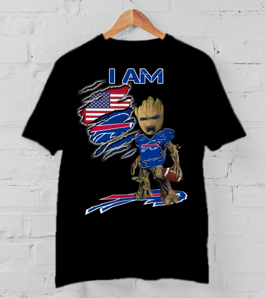 I Am Groot Buffalo Bills Usa Football Fan T-Shirt