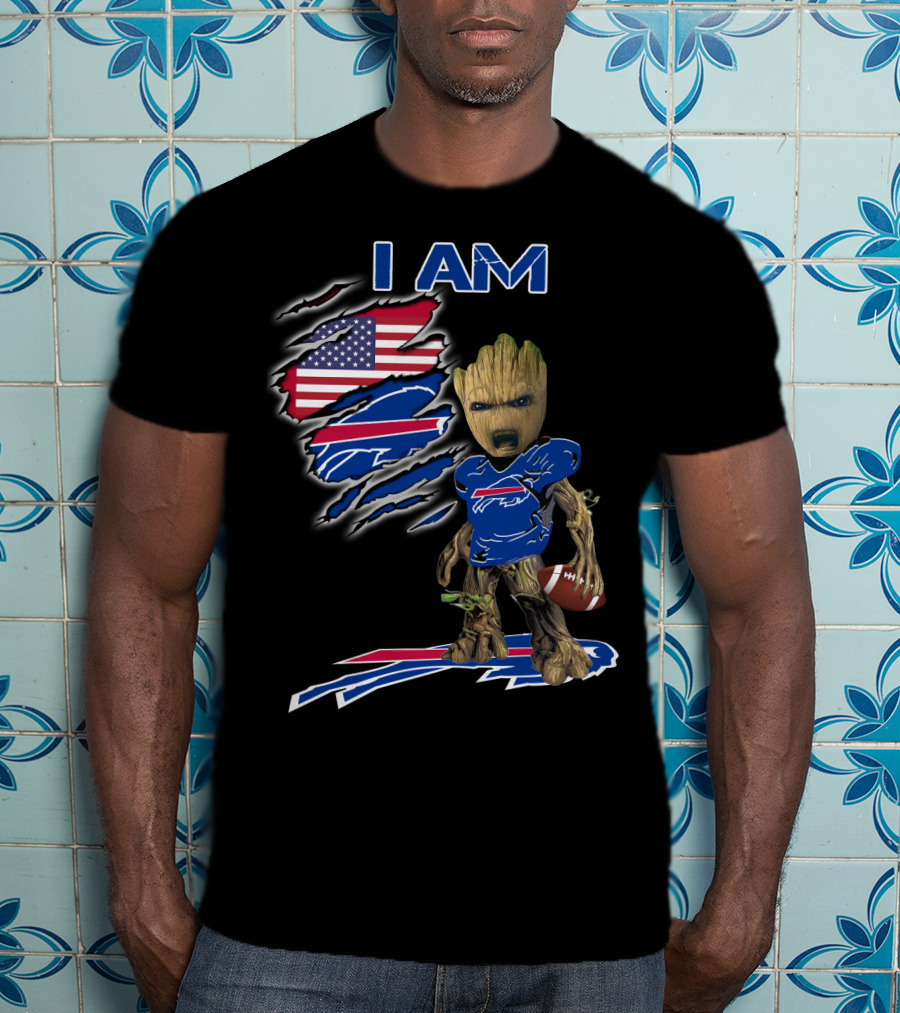I Am Groot Buffalo Bills Usa Football Fan T-Shirt