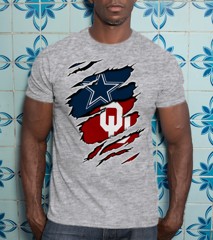 Dallas Cowboys Oklahoma Sooners Football Fan Gear T-Shirt