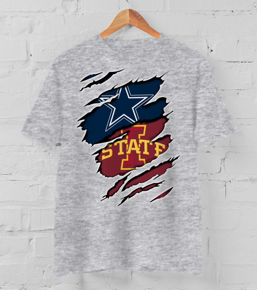 Dallas Cowboys Iowa State Cyclones Tearaway Combo T-Shirt
