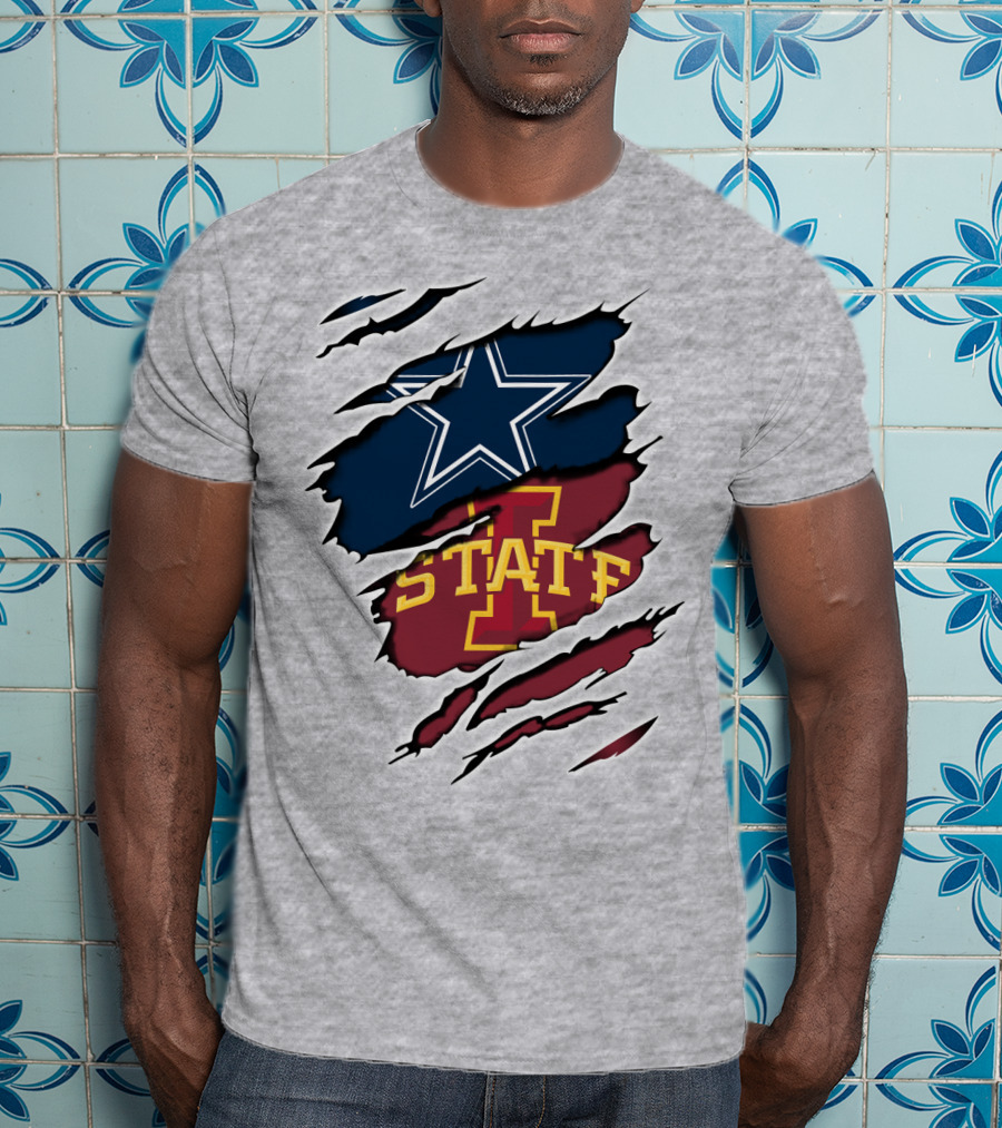 Dallas Cowboys Iowa State Cyclones Tearaway Combo T-Shirt