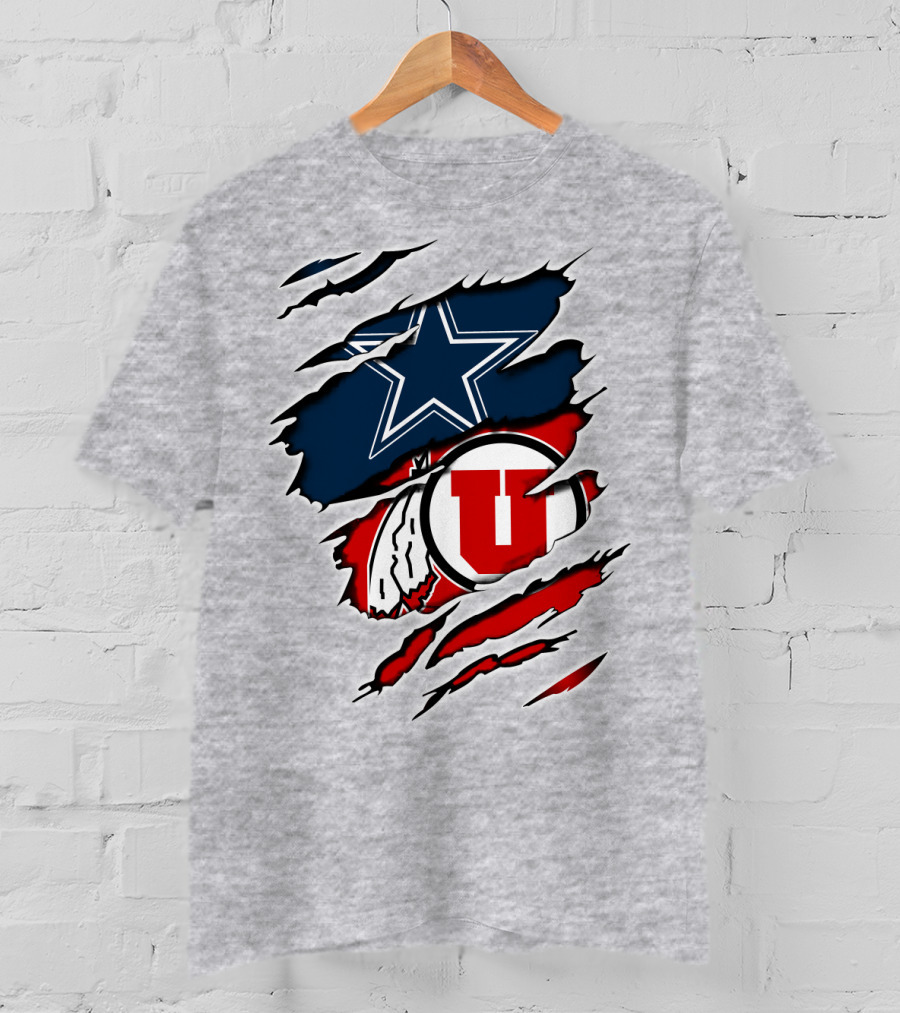 Dallas Cowboys Utah Utes Football Fan T-Shirt