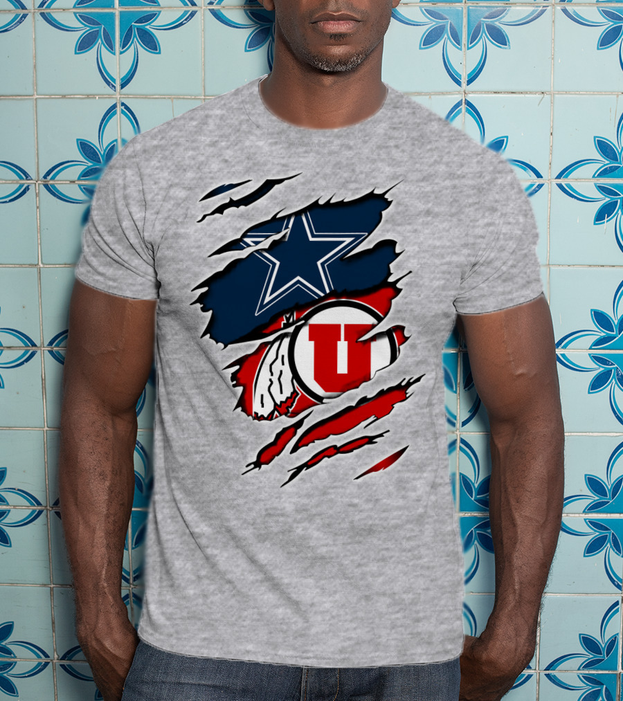 Dallas Cowboys Utah Utes Football Fan T-Shirt