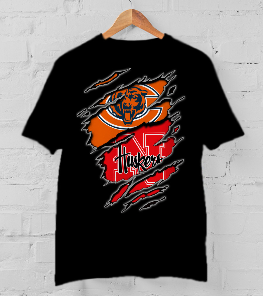 Bears Huskers Claw Marks T-Shirt