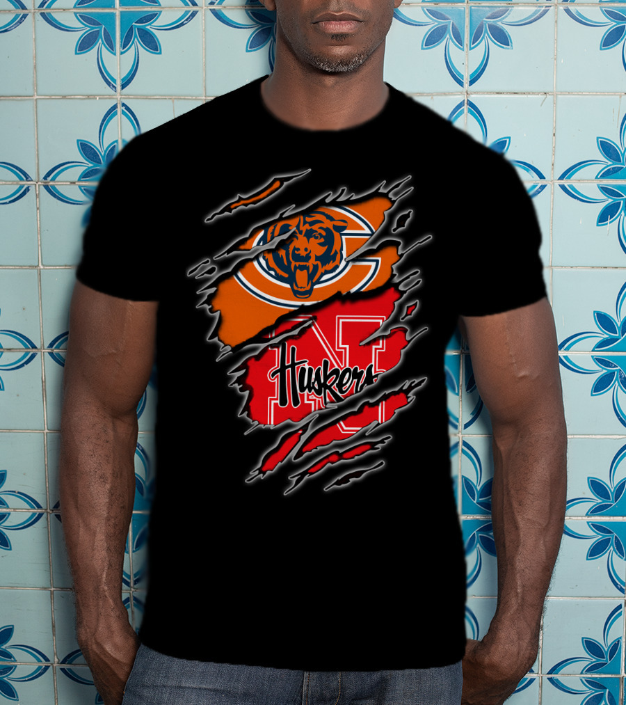 Bears Huskers Claw Marks T-Shirt