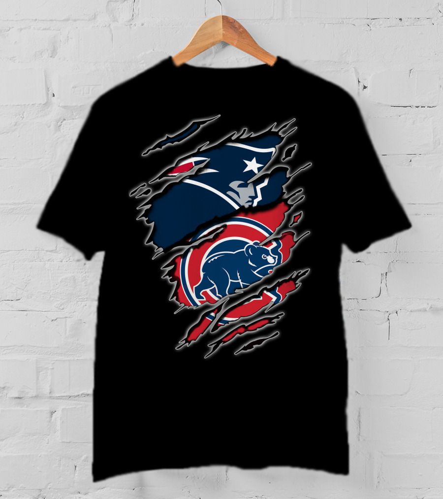 Patriots Cubs Dual Team Spirit Combination T-Shirt