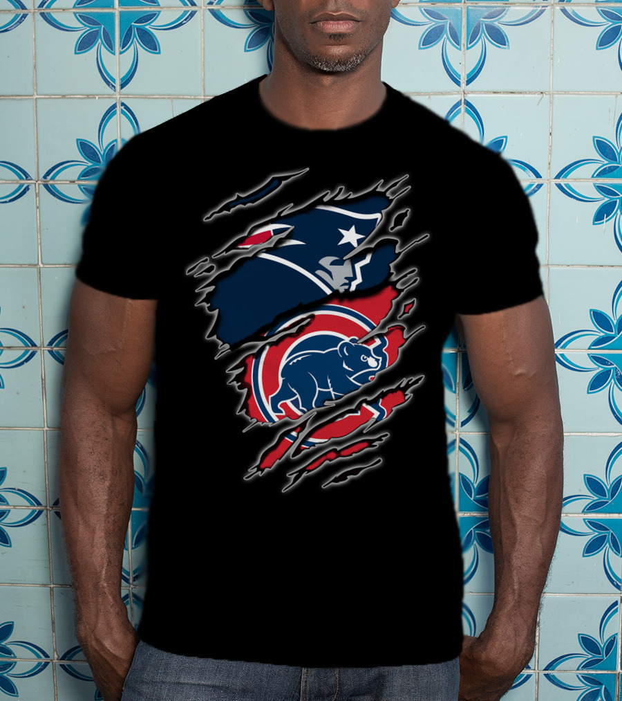 Patriots Cubs Dual Team Spirit Combination T-Shirt