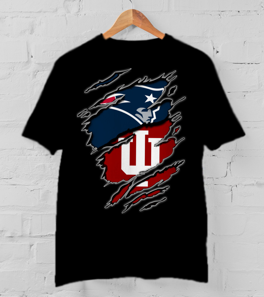 New England Patriots Indiana Hoosiers Mashup T-Shirt