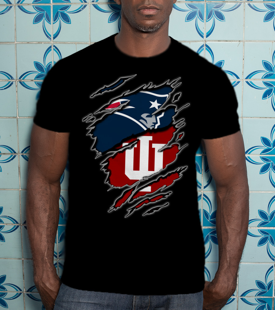 New England Patriots Indiana Hoosiers Mashup T-Shirt