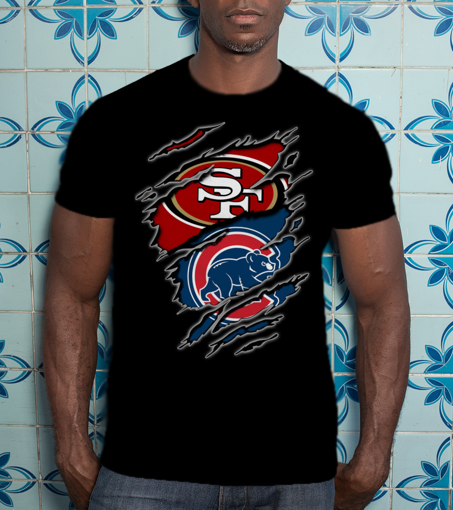49ers Cubs Sf And Chicago Logos T-Shirt