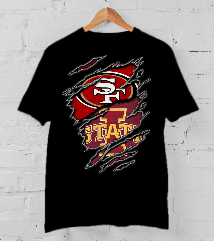 Sf 49ers Iowa State Cyclones Combination T-Shirt
