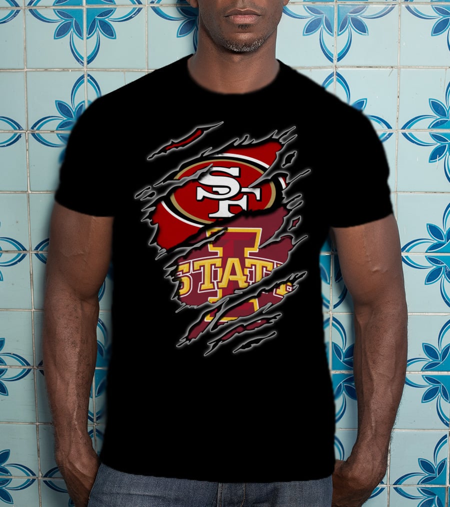 Sf 49ers Iowa State Cyclones Combination T-Shirt