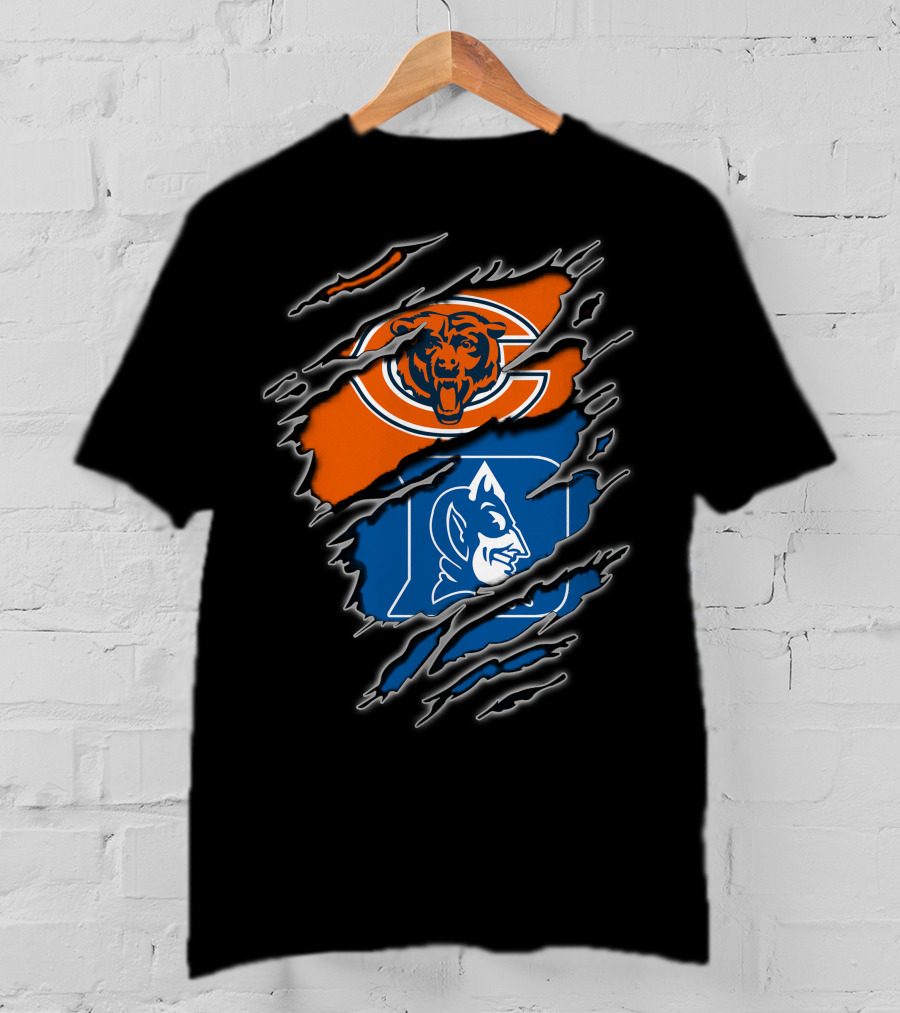 Chicago Bears Duke Blue Devils Fan Merchandise T-Shirt