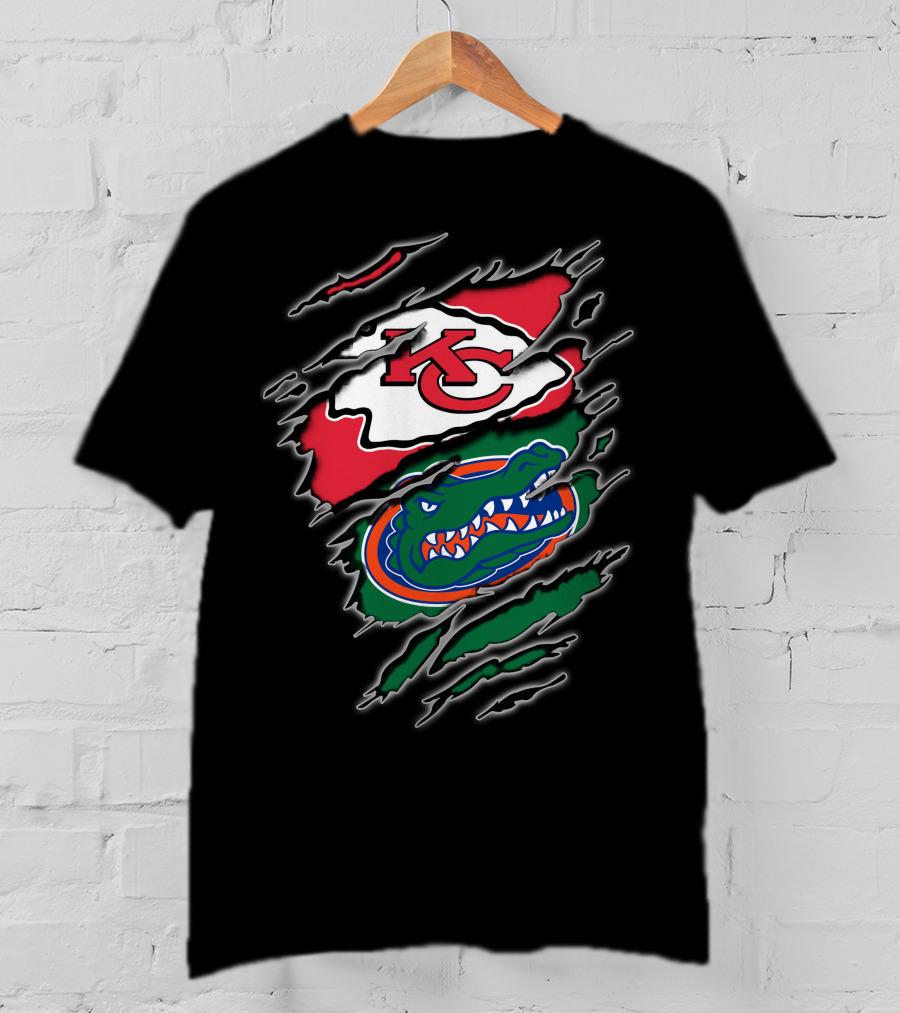 Kansas City Chiefs Florida Gators Integration T-Shirt