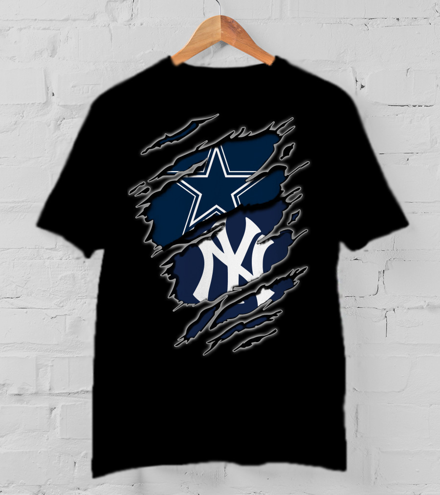 Cowboys Star Yankees Logo Fusion T-Shirt