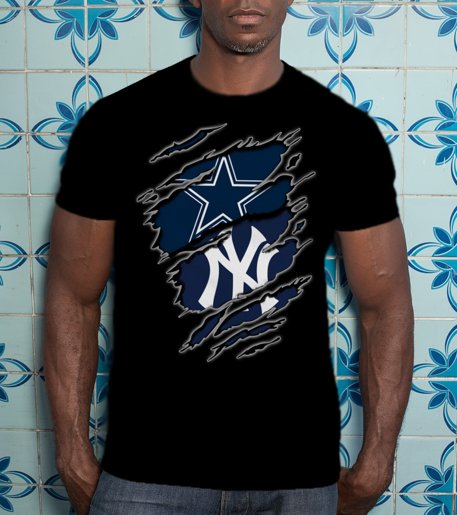 Cowboys Star Yankees Logo Fusion T-Shirt