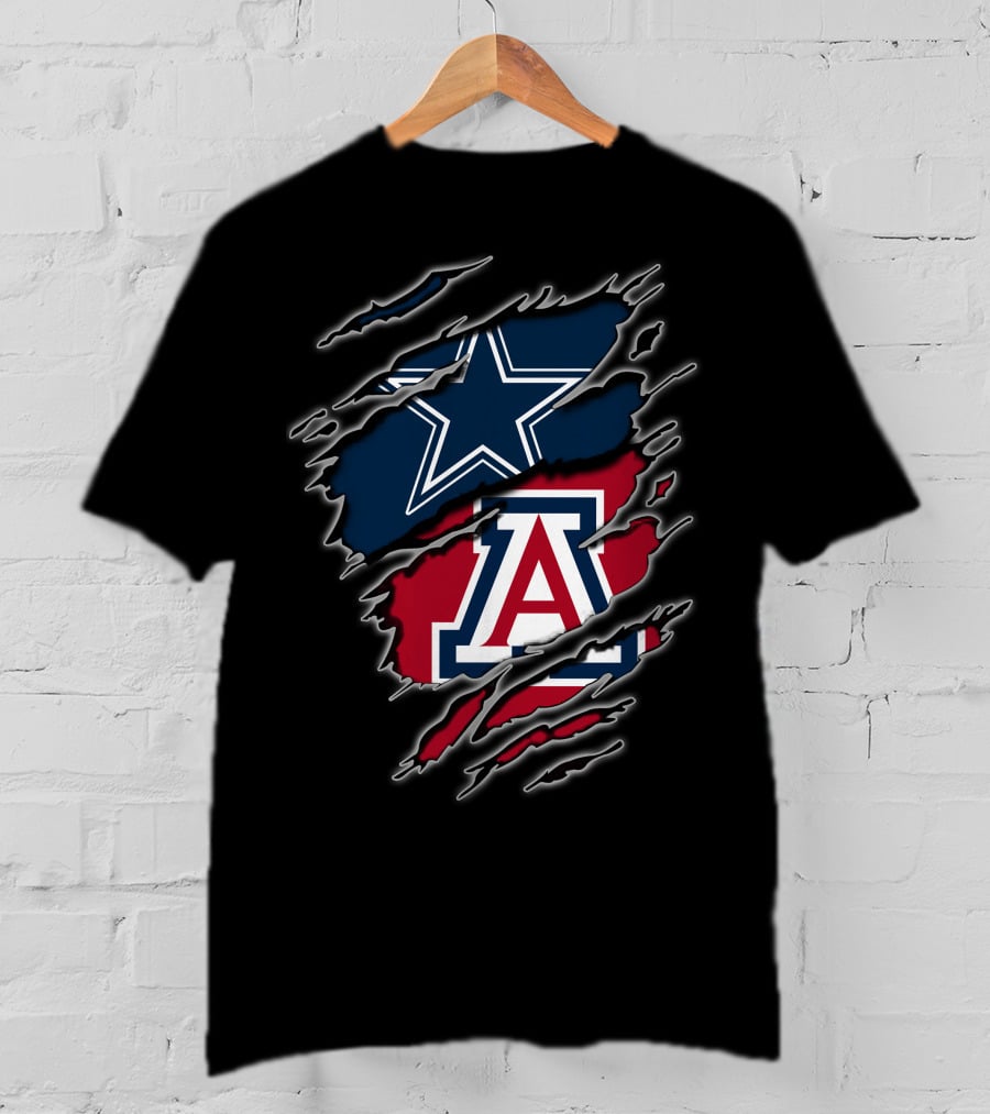 Dallas Cowboys Arizona Wildcats Rip T-Shirt