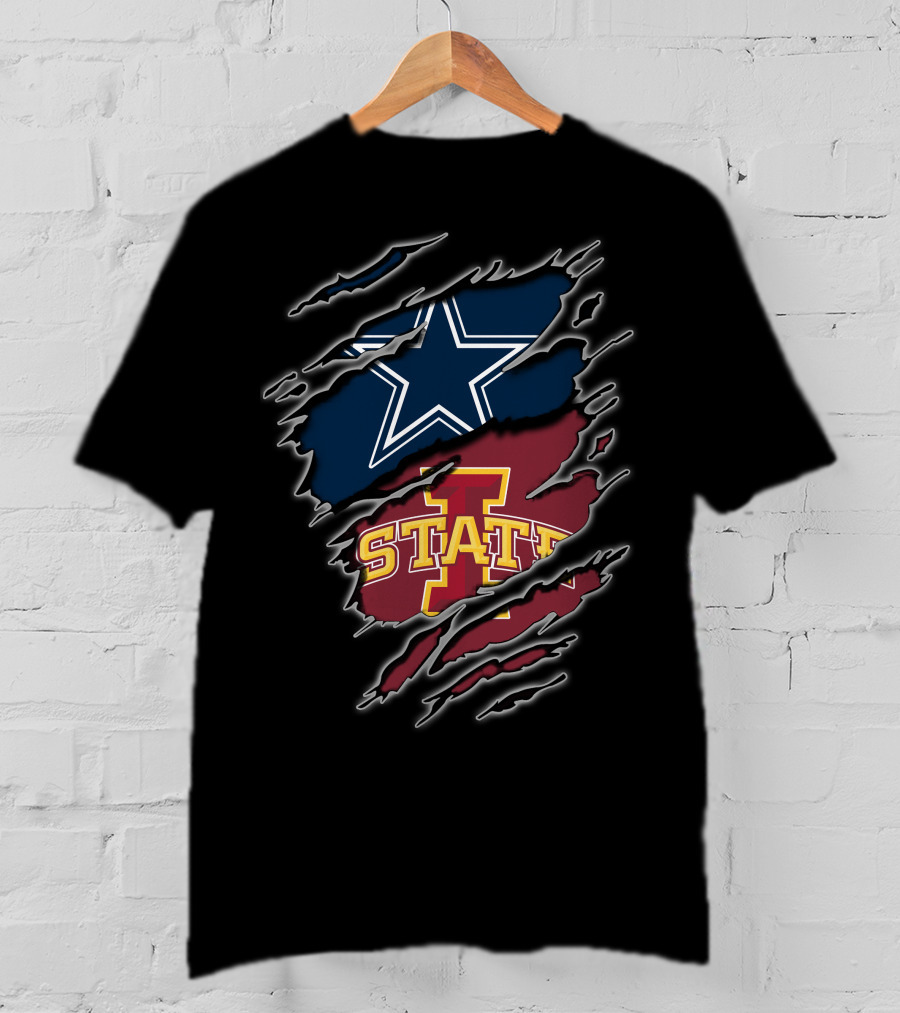 Iowa State Cowboys Star Logo Texas Football T-Shirt