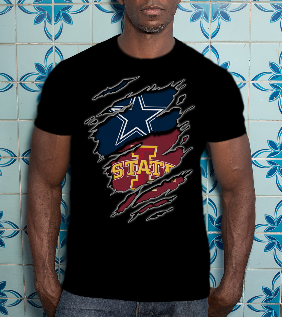 Iowa State Cowboys Star Logo Texas Football T-Shirt