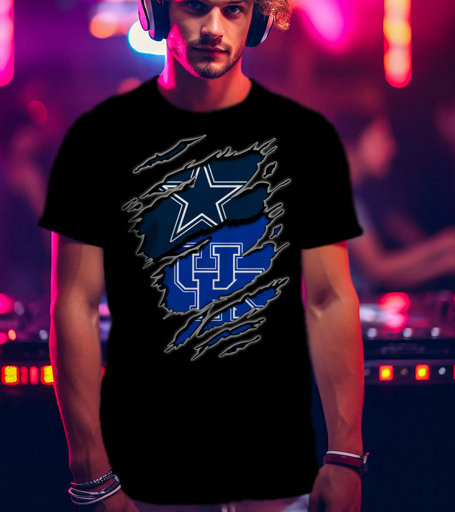 Dallas Cowboys Kentucky Wildcats Fan Crossover T-Shirt