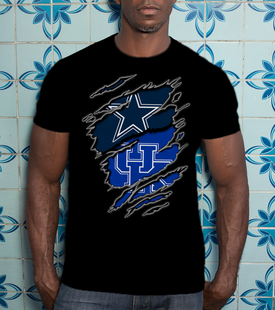 Dallas Cowboys Kentucky Wildcats Fan Crossover T-Shirt