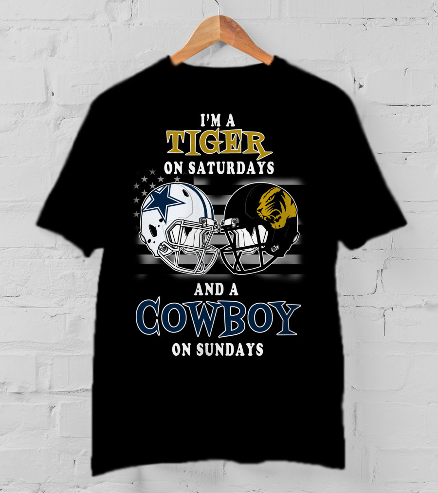 I'm A Tiger On Saturdays And A Cowboy On Sundays T-Shirt