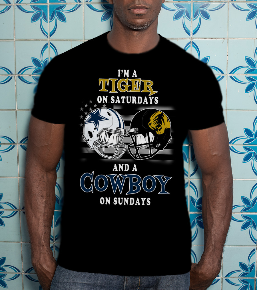 I'm A Tiger On Saturdays And A Cowboy On Sundays T-Shirt