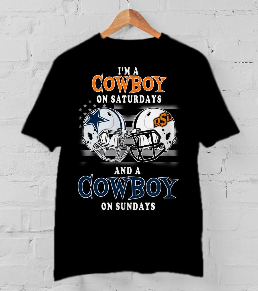I'm A Cowboy On Saturdays Osu And A Cowboy On Sundays T-Shirt