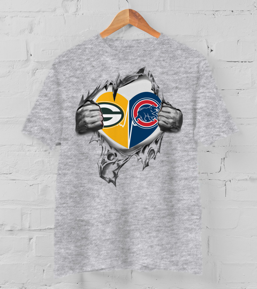 Heart Of Loyalty Packers Cubs Packers Cubs T-Shirt