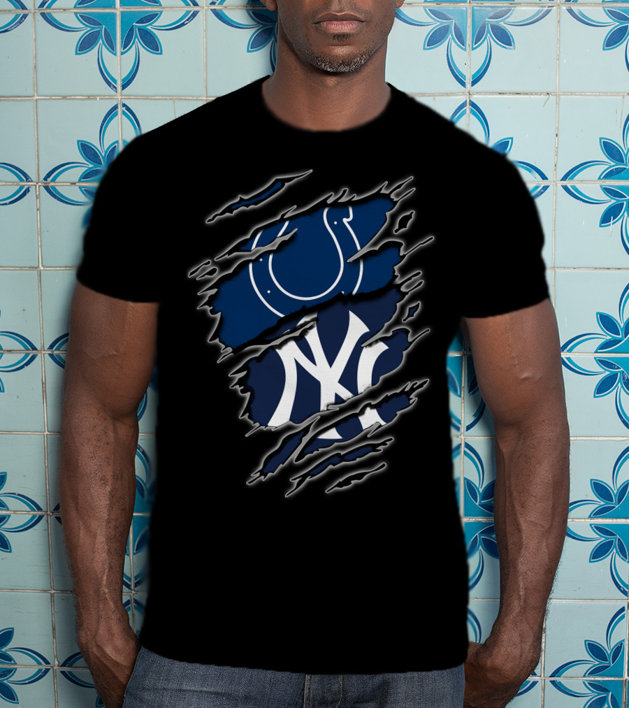 Colts Yankees Logo Tear T-Shirt