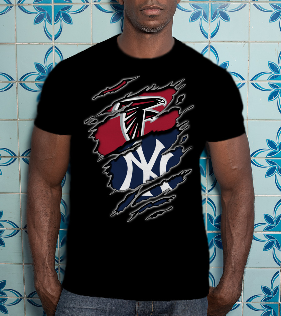 Falcons Yankees Logo Fusion T-Shirt